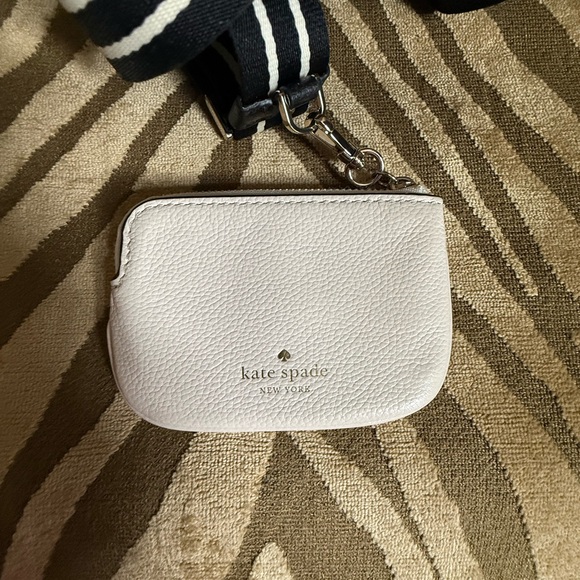 Kate Spade Black and Cream Crossbody Bag with Coin Pouch - Picture 10 of 11